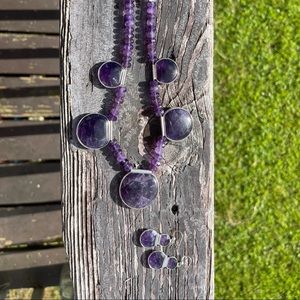 Jay King Amethyst Necklace & Earring Set